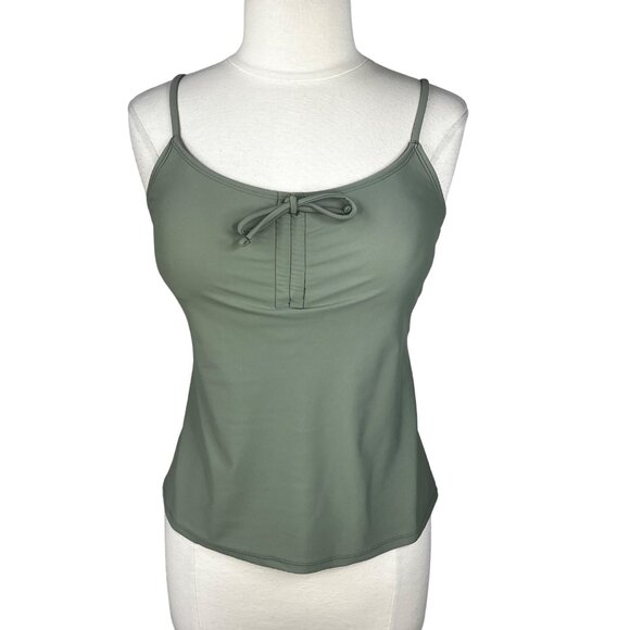 Indigo Sky Maurices Swim Tankini Tank Top Womens Large Green New - Picture 1 of 9